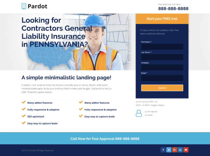 Pardot Services Lead Gen Landing Page Template