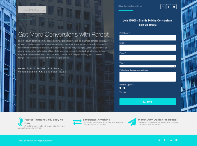 Buy a Pardot Sales Landing Page
